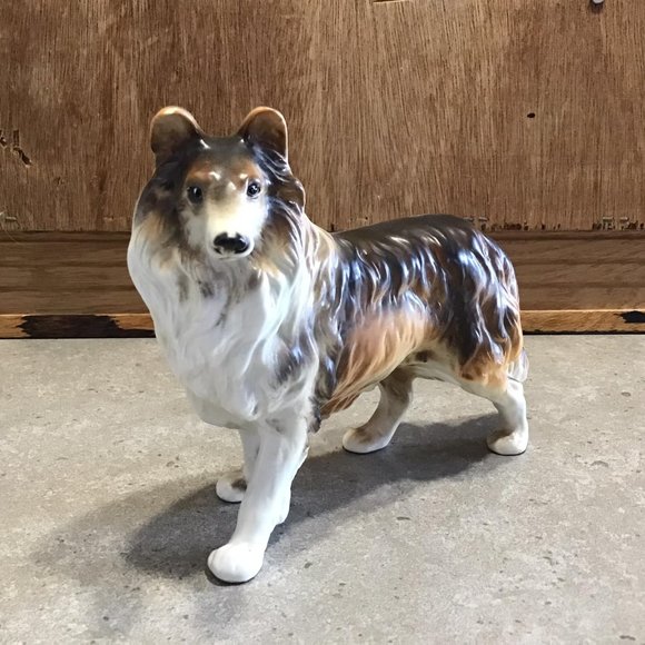 Vintage Ceramic Collie Dog Figurine - Picture 6 of 9